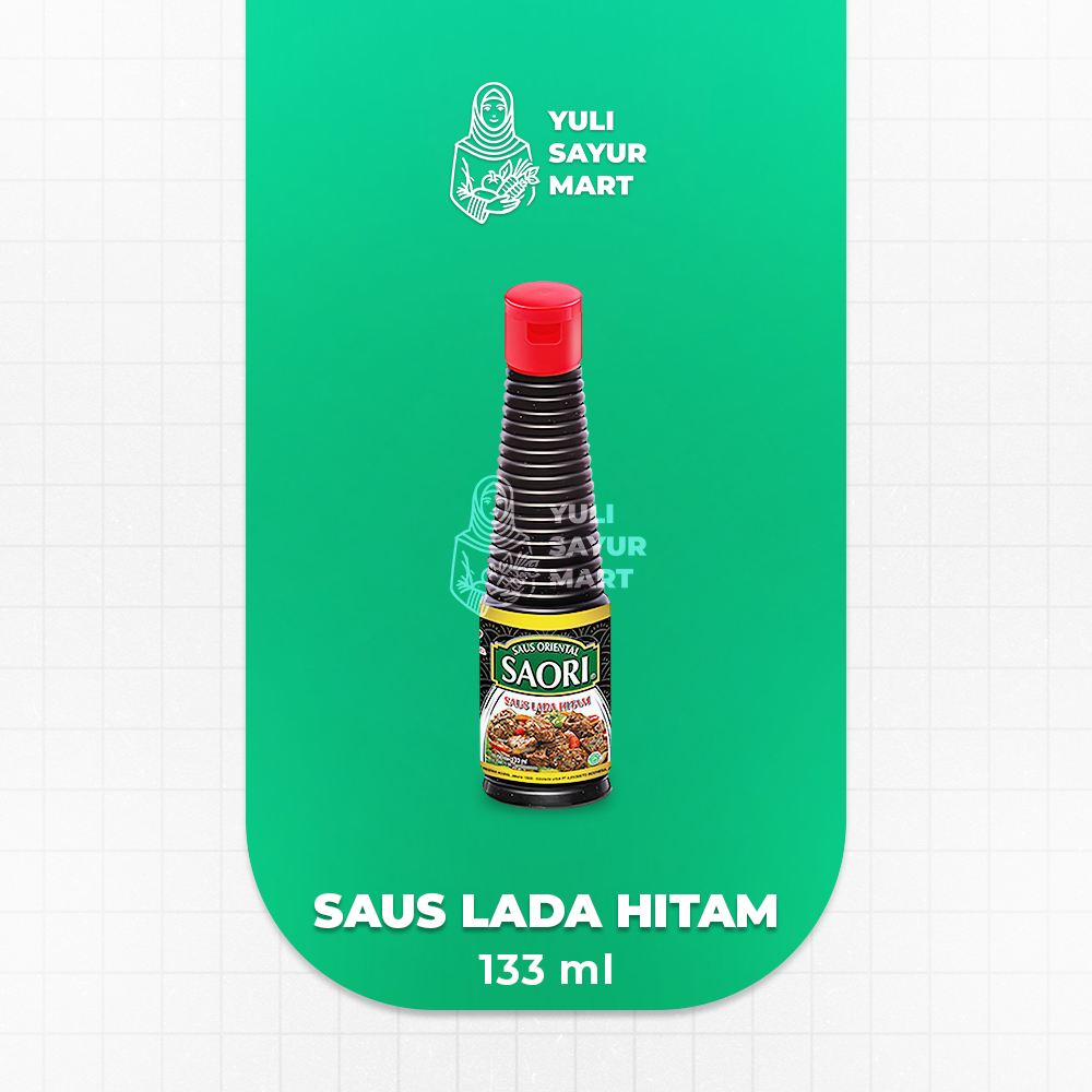 

Saori Saus Lada Hitam 133ml - Yuli Sayur Mart