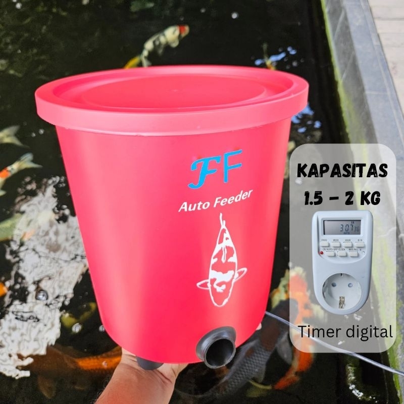 Pemberi pakan otomatis Auto Feeder ikan koi