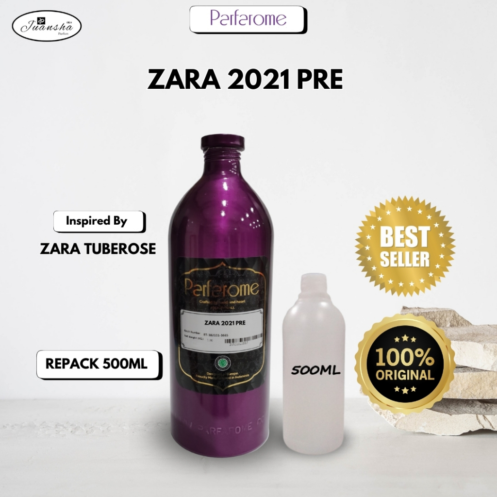 bibit parfum murni ZAARA / TUBEEROSE PARFAROME PREMIUM 500ML