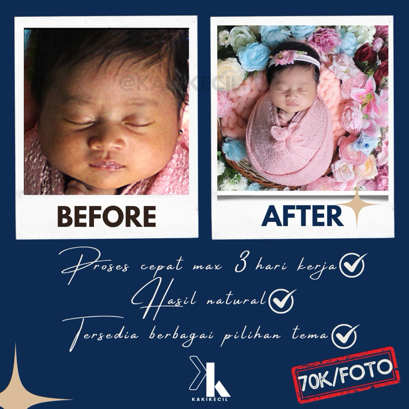 Foto Studio Bayi Estetik | Jasa Foto Newborn | Jasa edit foto bayi | Jasa edit foto | Edit foto dan 
