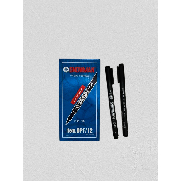 

Spidol Snowman OHP/OPF Hitam Permanent Fine (1 pcs)