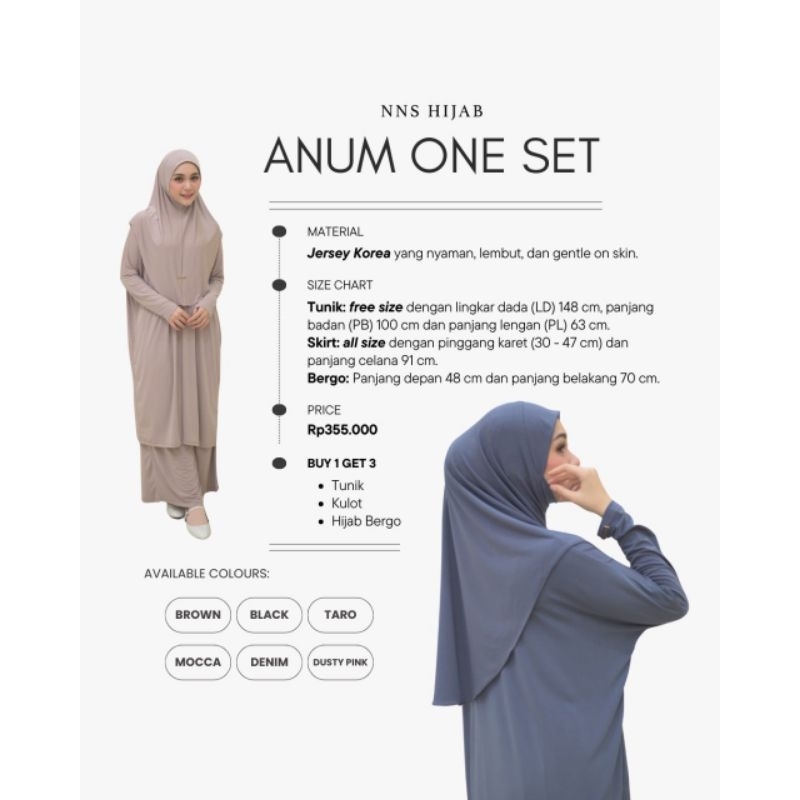 ANUM ONE SET BY NNS HIJAB