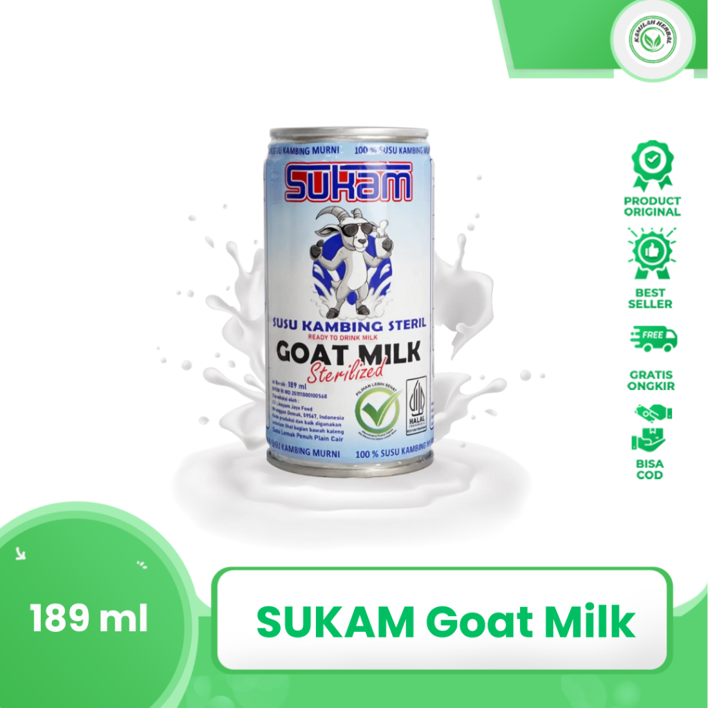

Sukam - Susu kambing Steril Murni Original 189 ml