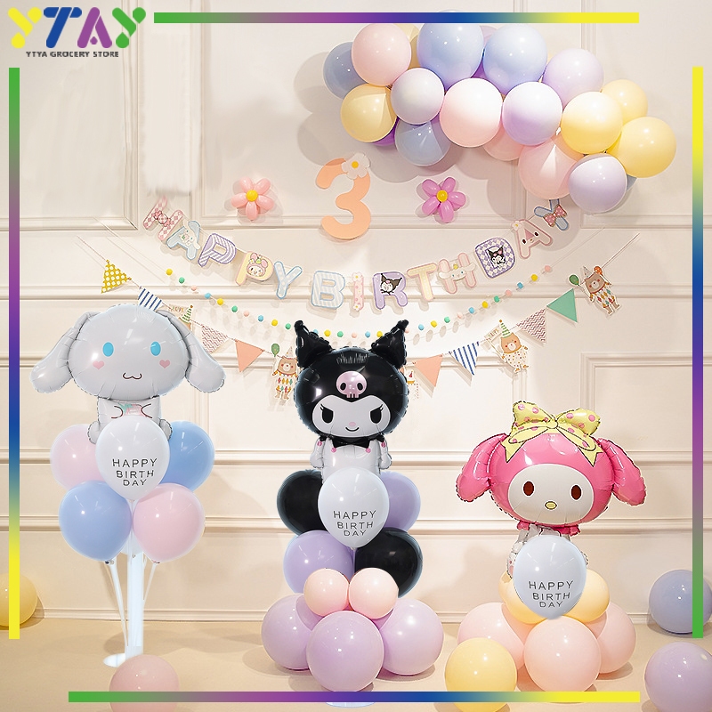 Tiang Balon Standing Paket Dekorasi Standing  Dekorasi Ulang Tahun Kuromi Sanrio
