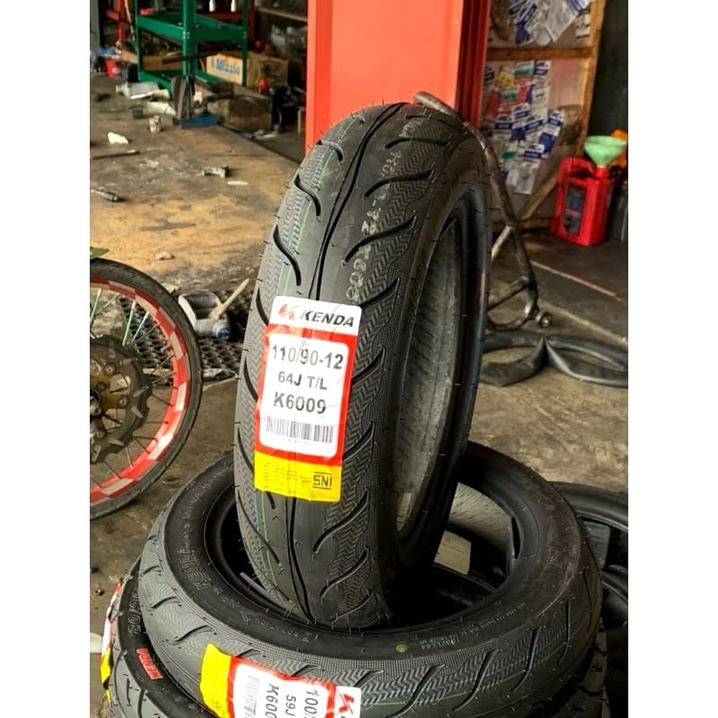 KENDA K6009 R 110/90 12  BAN LUAR TUBElESS  MOTOR SCOOPY RING 12 ORIGINAL KENDA