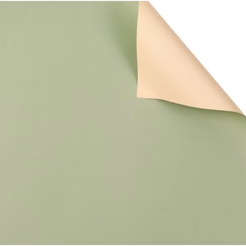

Flower Warpping paper bicolor/Olive+cream