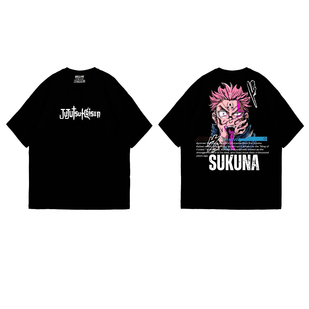 Relife - Jujutsu Kaisen | Baju Design Anime | Baju motif depan belakang