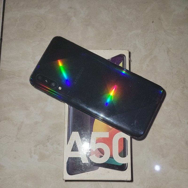 Hp second bekas samsung a50s ram 6gb memori 128 gb original resmi sein