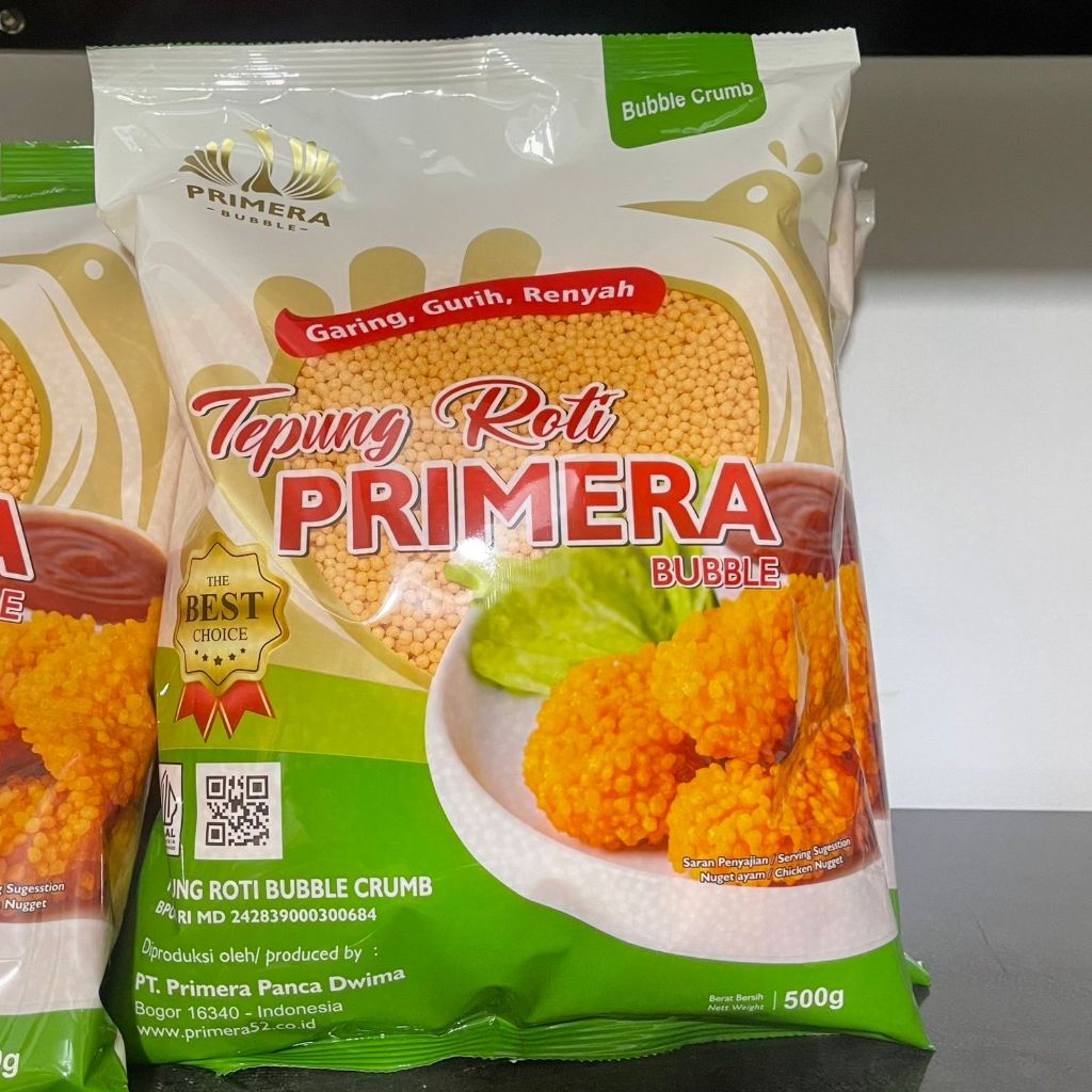 

Primera Tepung Roti Bubble Crumb 500gr sameday/instant Only