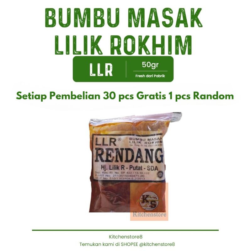 

BUMBU MASAK LLR RENDANG