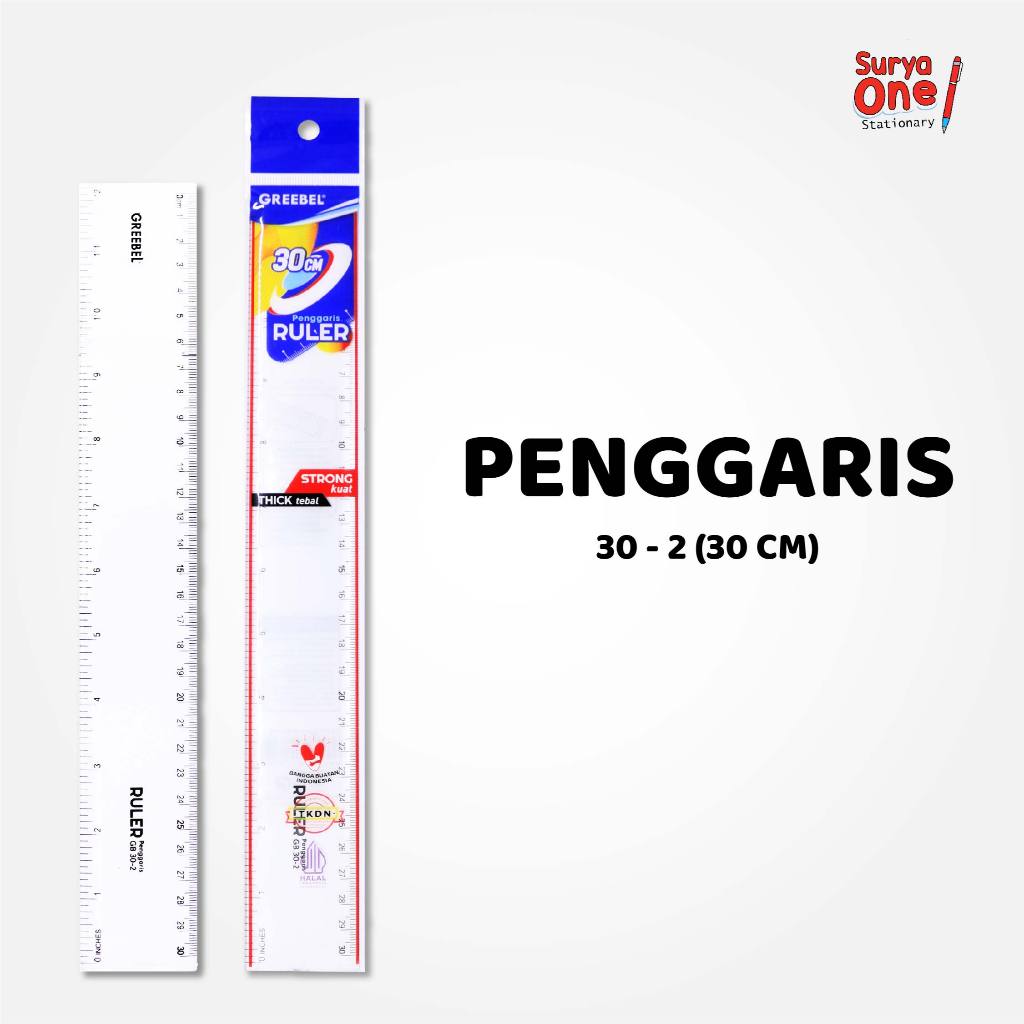 

VEMILO Penggaris Transparan Stronger 30cm -30-2 / Ruler Transparant / Penggaris Plastik Sekolah Greebel