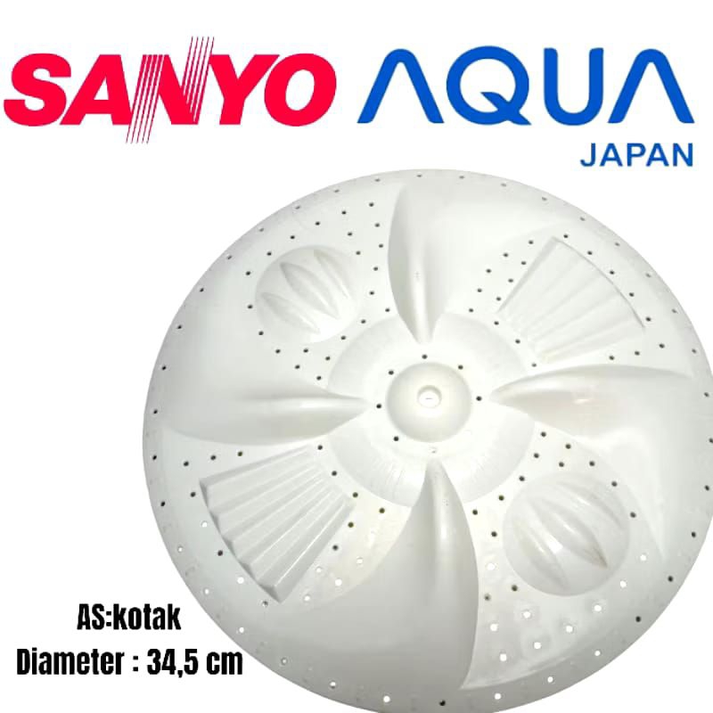 PULSATOR MESIN CUCI AQUA SANYO SW8002XT MESIN CUCI AQUA SANYO 2 TABUNG