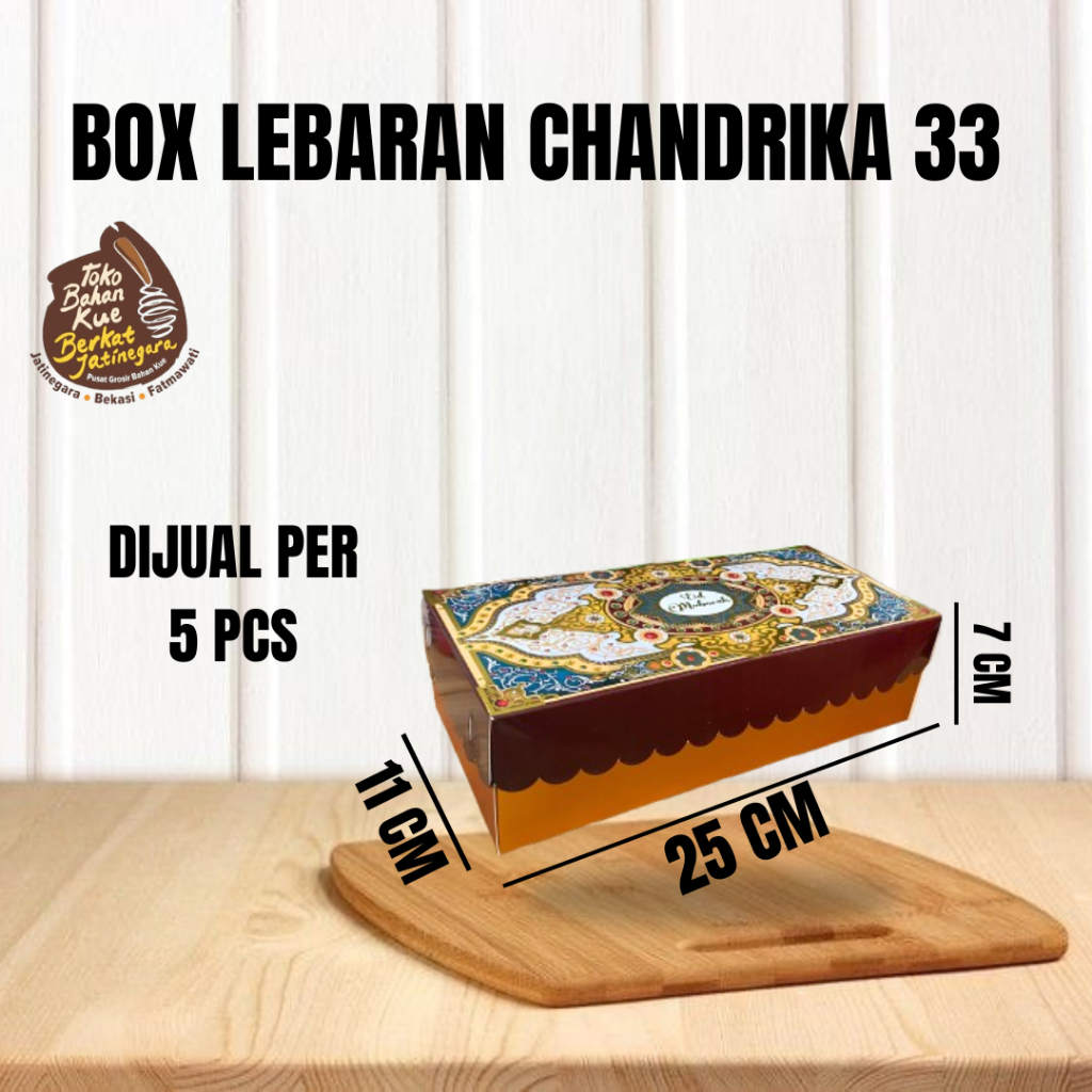 

BOX LEBARAN CHANDRIKA 33 / DUS LEBARAN PERSEGI PANJANG / 5 PCS