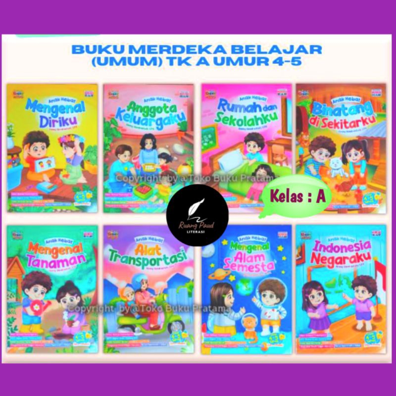 Original | BUKU KURIKULUM  MERDEKA DINO KIDS | MERDEKA UMUM | TK A , TK B, PAUD A, PAUD B