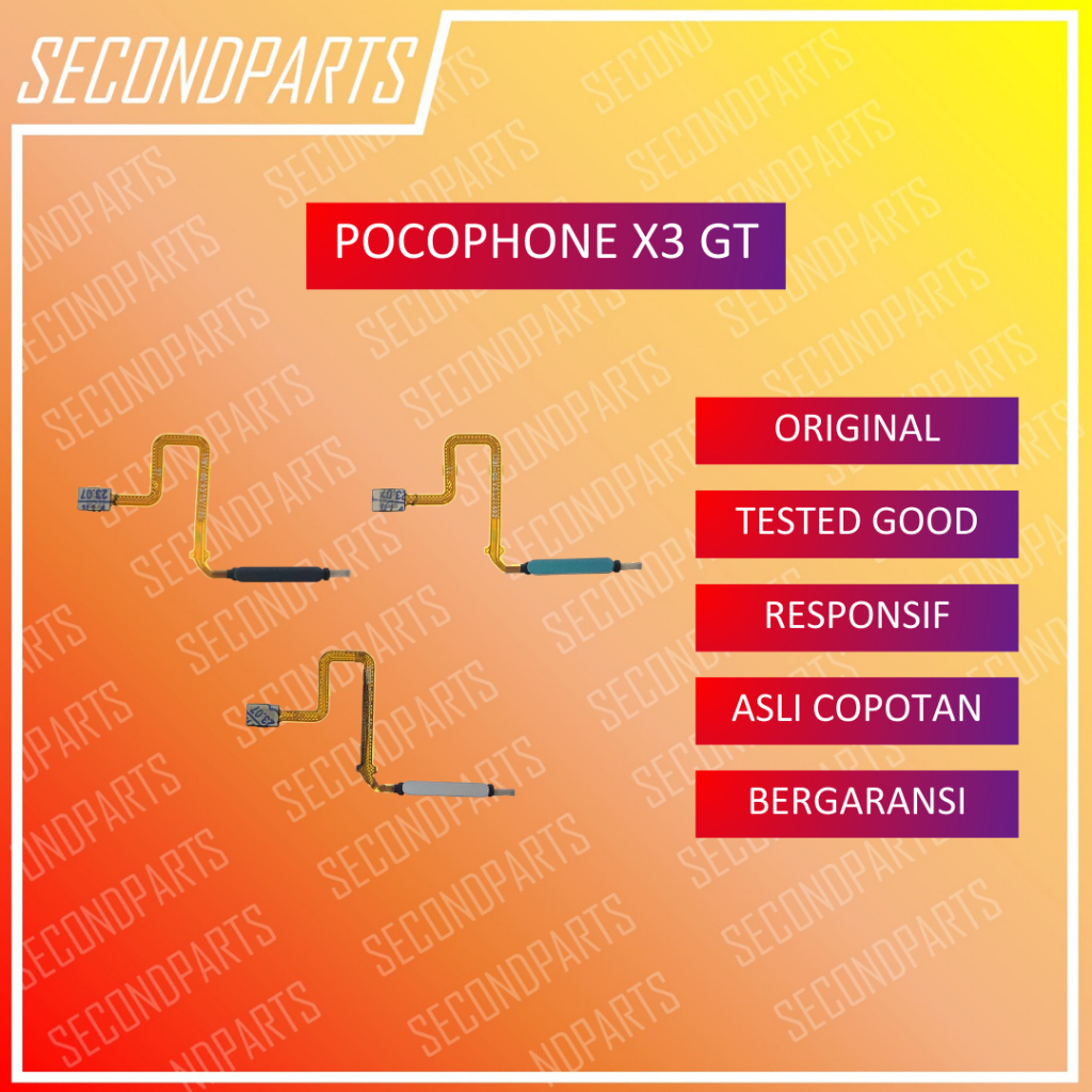 FINGERPRINT FINGER SENSOR SIDIK JARI POCOPHONE POCO X3 GT ORIGINAL