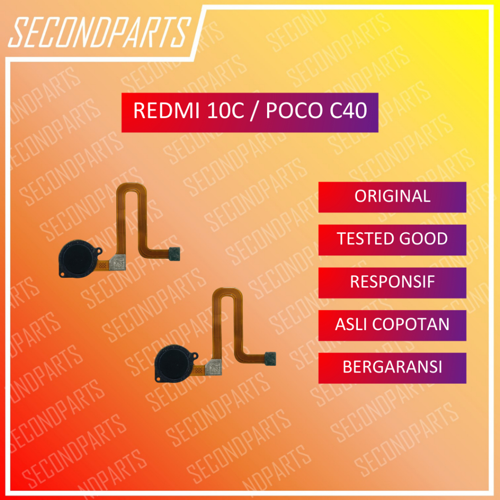 FINGERPRINT FINGER SENSOR SIDIK JARI REDMI 10C  / POCO C40 ORIGINAL