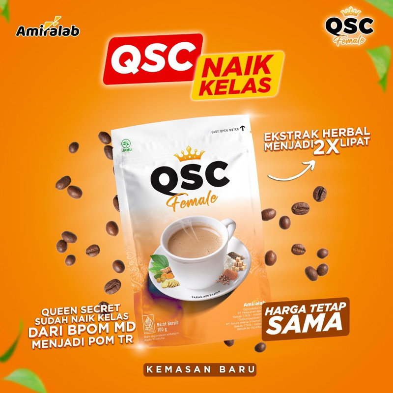 

Queen Secret - QSC Female Kopi wanita lancar siklus 100gr