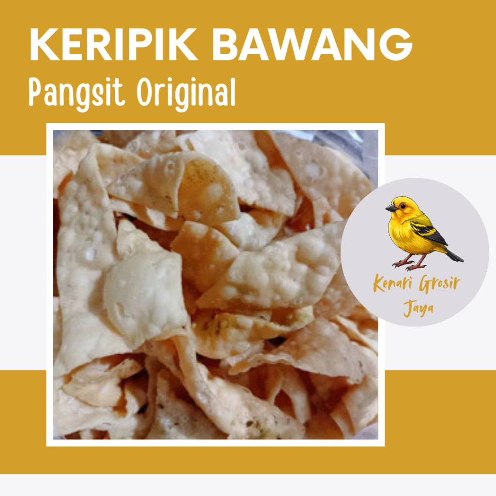 

Keripik Bawang Pangsit Original 1 Kg | Camilan Enak Murah