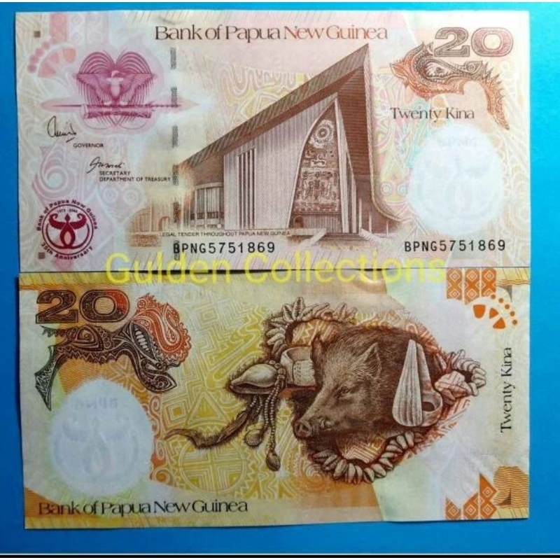Papua new guinea 20 kina UNC