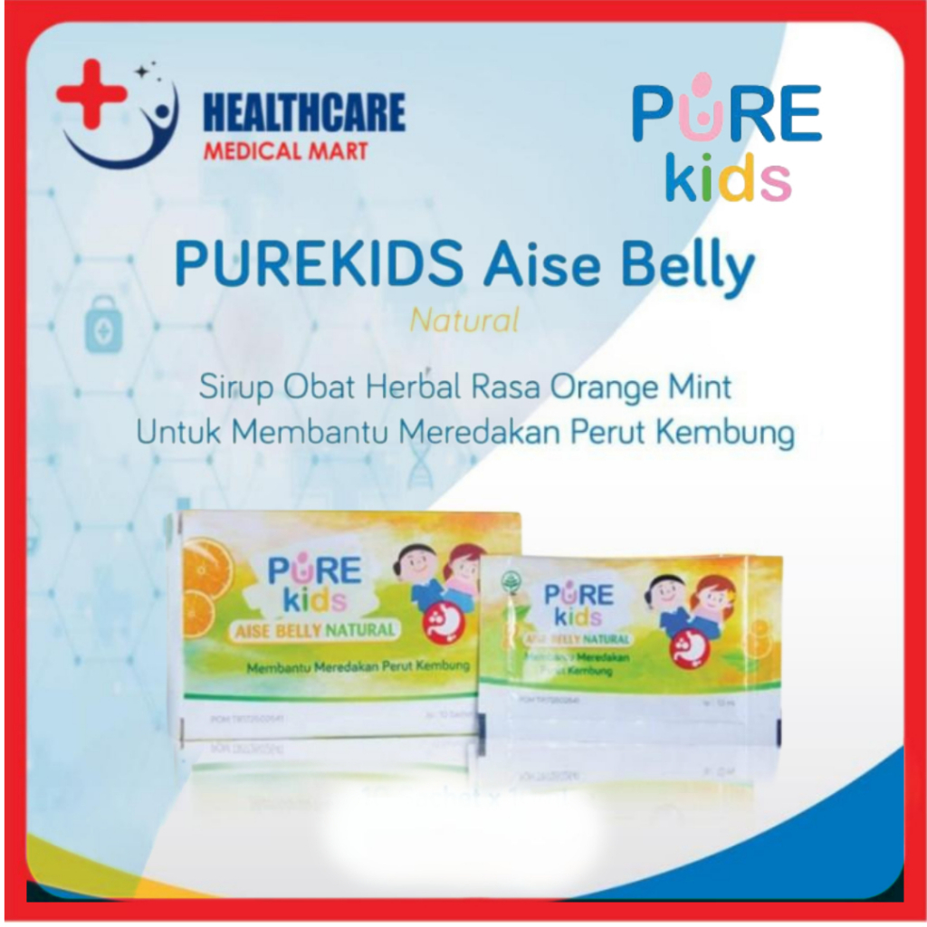Pure Kids Aise Belly Obat Pereda Kembung Bayi & Anak Sachet 10ml