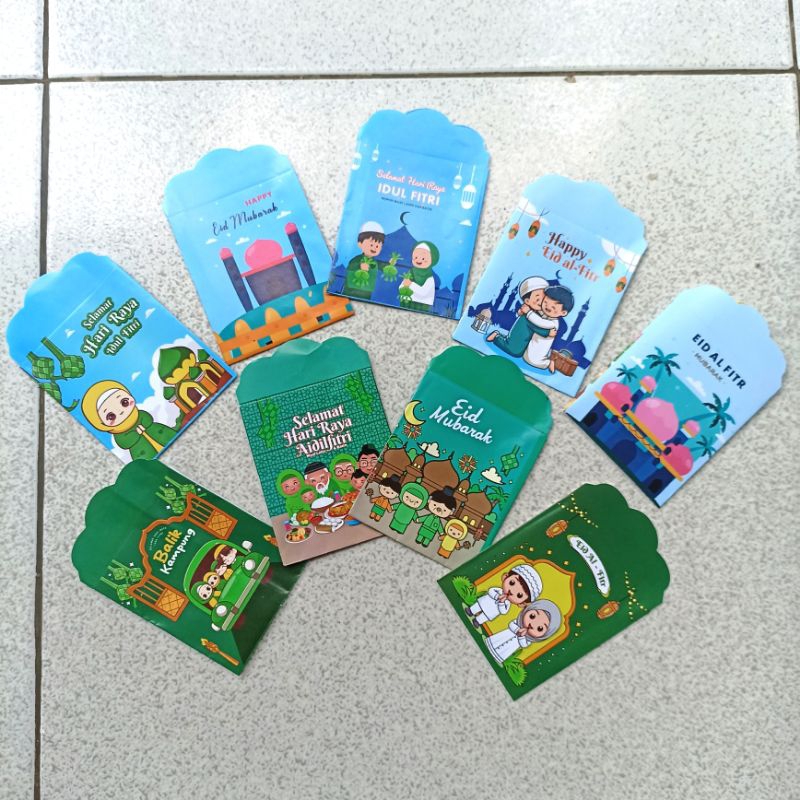 

Amplop Lebaran Hari Raya Idul Fitri ukuran medium 1x lipant Angpao Karakter Lucu Ramadhan 2025