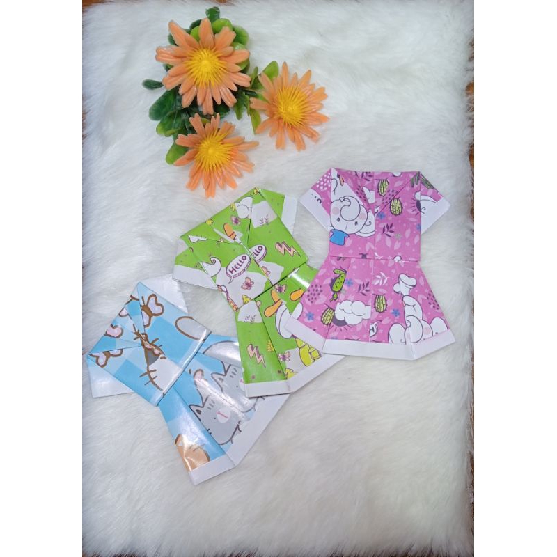 

amplop lebaran bentuk baju rok unik murah lucu