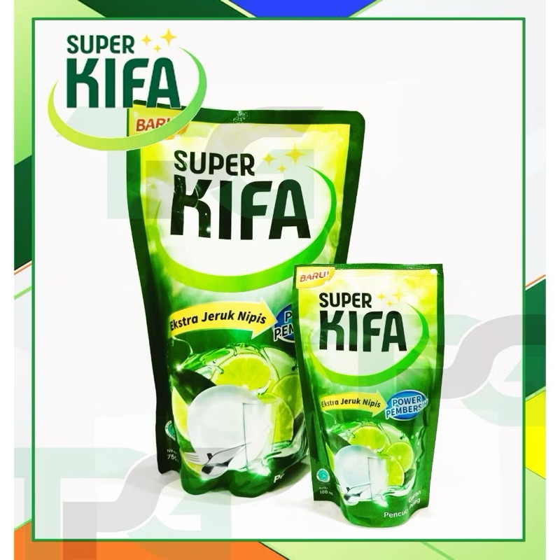 

Super KIFA Pembersih Ekstra Jeruk Nipis 650ml / Sabun Cuci Piring