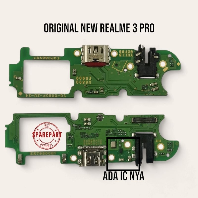 Original PapanCas Kontektor board Charger Realme 3 Pro