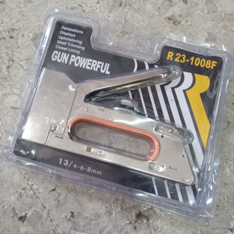 

Staples Gun Tacker R23 Steples Tembak Jok Motor