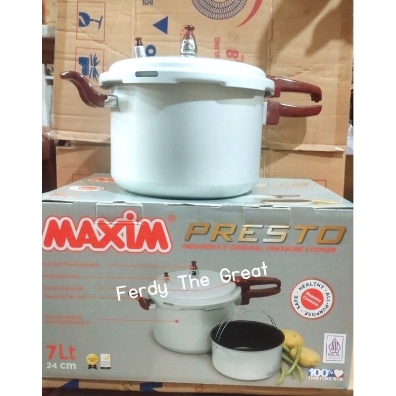Panci Presto 7 liter / Panci pelunak daging / panci serbaguna / presto maxim 7 liter / presto induks