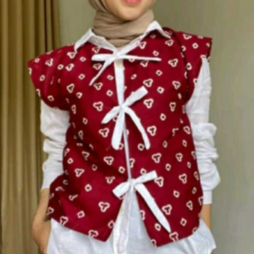 ROMPI BATIK JUMPUTAN/VEST BATIK JUMPUTAN/ VEST PITA LUCU/ VEST BATIK WANITA/ROMPI BATIK KEKINIAN/