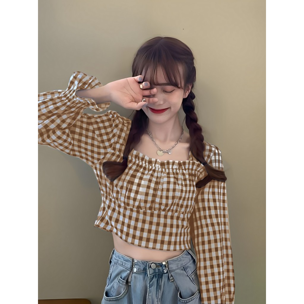 (wb) Blouse Alena Ld 90 cm P 50 cm B 102 gr Cotton Polyester #4103