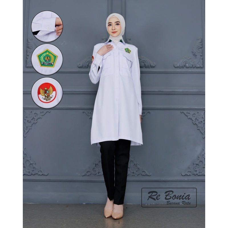 atasan putih kemenag kemeja putih kemenag seragam kemenag seragam dinas agama seragam dinas menteri 