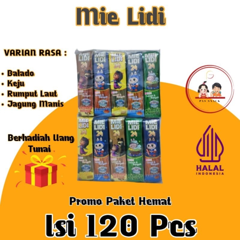 

MIE LIDI KARAKTER VIRAL BERHADIAH ISI 120 PAKET USAHA