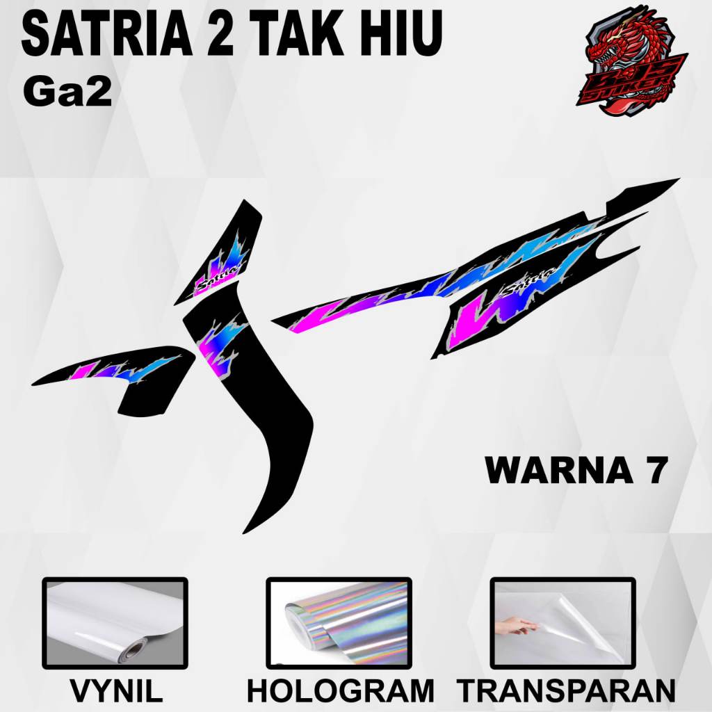 Stiker Satria 2tak Stiker Satria hiu / Striping Satria 2tak Striping Satria hiu / Stiker Sticker Dec