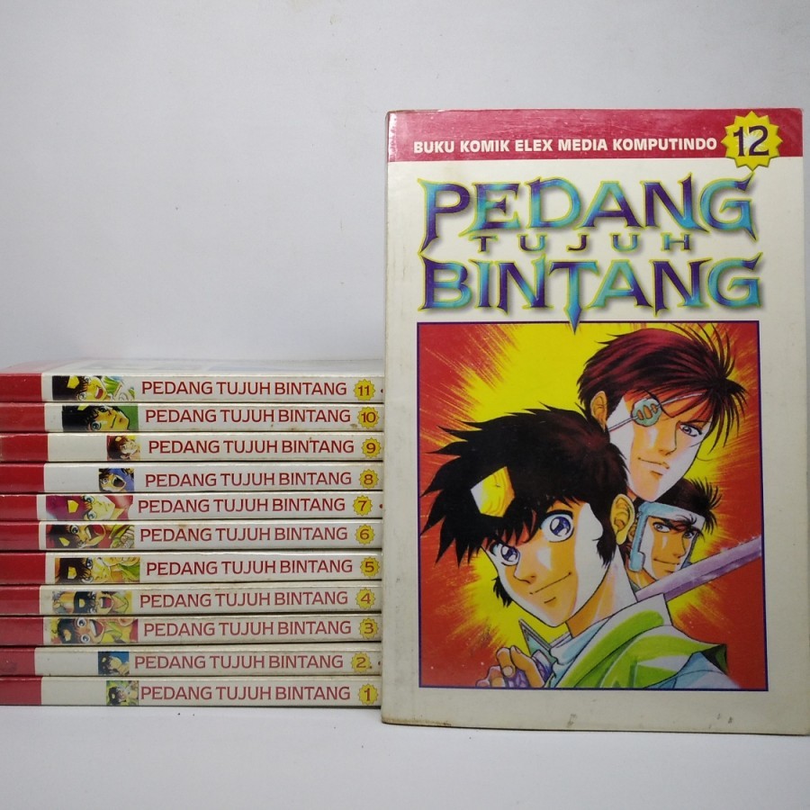 Komik Set Pedang Tujuh Bintang Vol.01-12 (tamat) & One Shot Wind War - Wind Story (Elex Media) (Akir