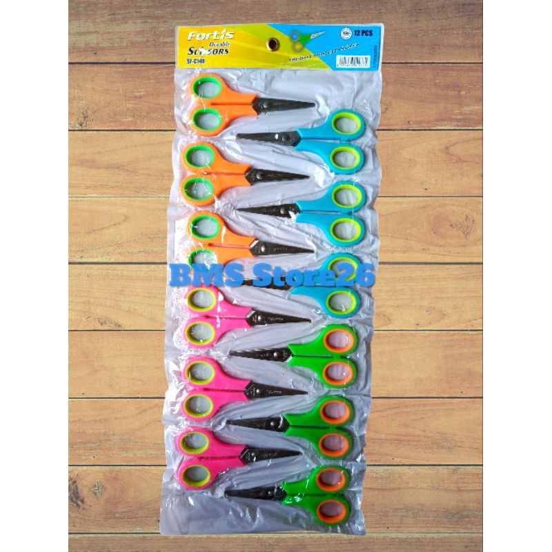 

Gunting Warna - Gunting Renceng Murah Stainless 4 Inch Isi 12 Pcs