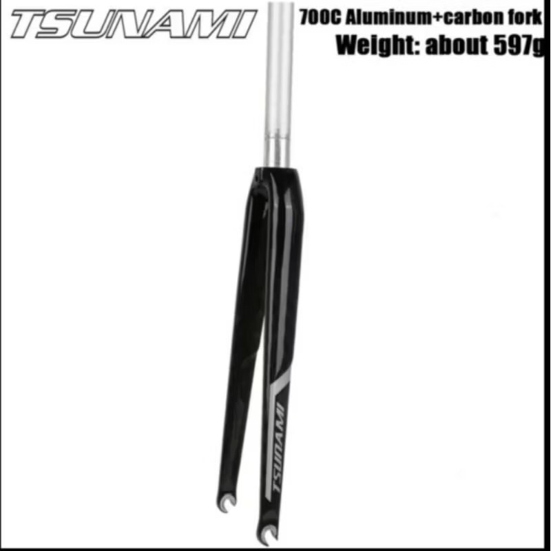 Fork tsunami alloy carbon 700c fixie