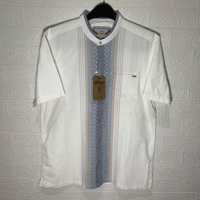 kemeja koko watchout / oxa original kemeja koko pakaian pria Lengan Pendek