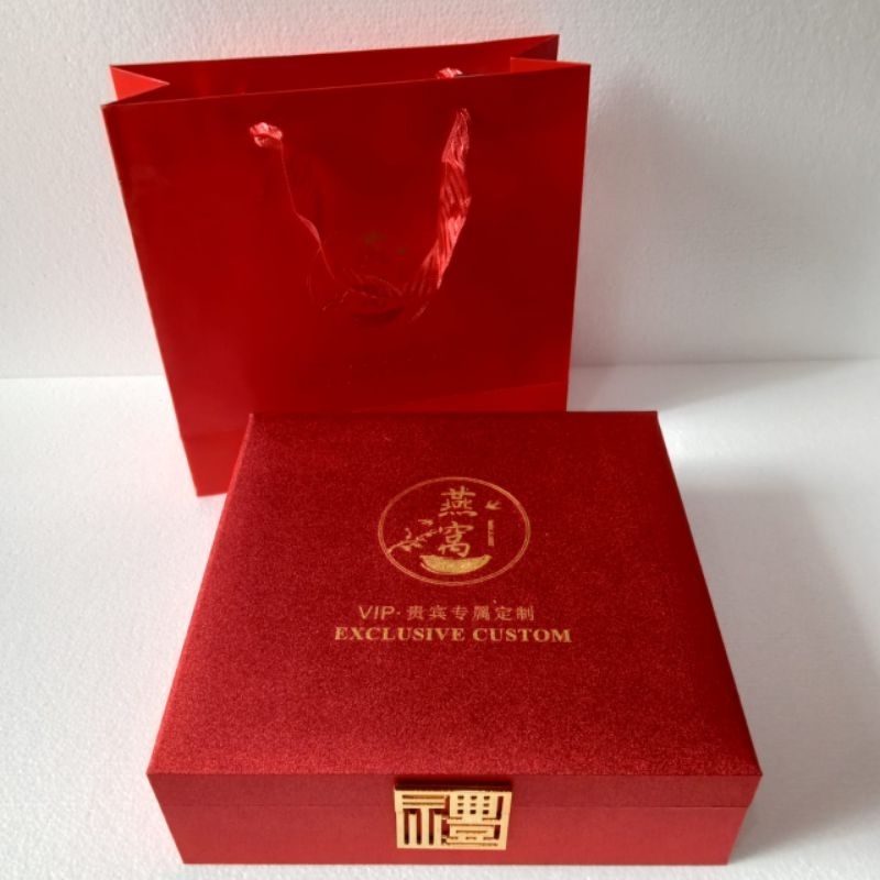 

Kotak Mewah Sarang Burung Walet / Kotak Hadiah VIP Merah 100 gr