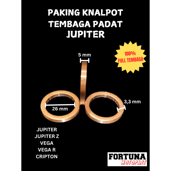 Paking Knalpot Asbes Knalpot Tembaga Jupiter Z Vega R