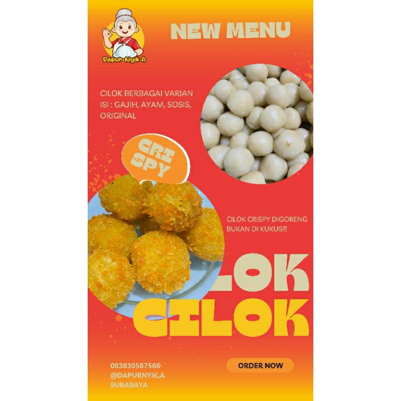 

Cilok Krispy Frozen Dapur Nyik A (isi 15&20pcs)