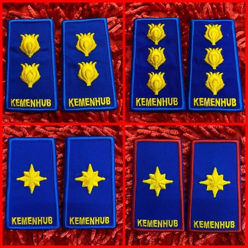 pangkat kemenhub bordir timbul gol 4a 4b 4c