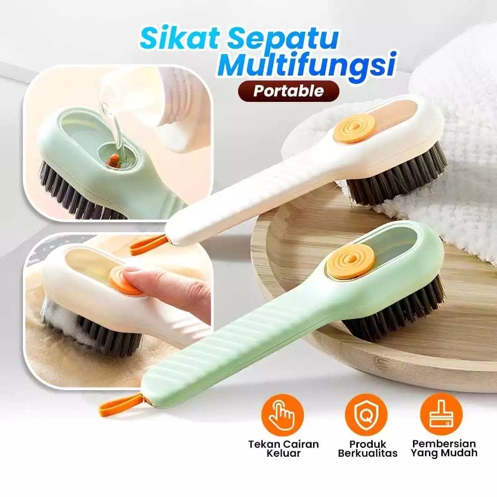 Sikat Sepatu Dengan Detergen Sabun Serbaguna Praktis — 9