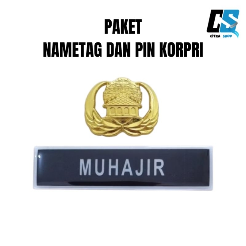 

Paket Nametag Dan Pin Korpri Terbaru