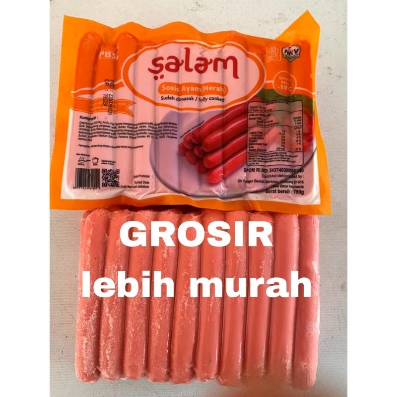 

KRIEGER || Salam sosis merah sosis ayam 750g isi 32