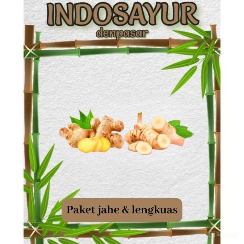 

paket jahe dan lengkuas 100g _ INDOSAYUR