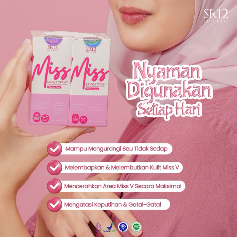 MISS MANJA SR12/ MANJA WASH / MANJA SPRAY SR12/ kewanitaan/ sabun miss v