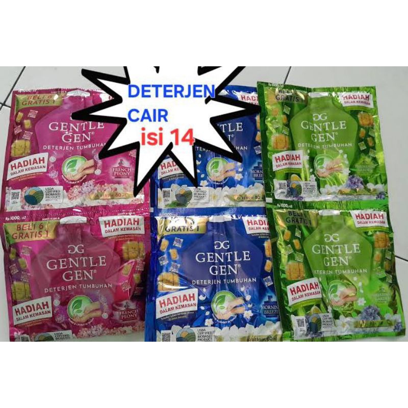 Gentle GEN Deterjen Cair Renceng Random