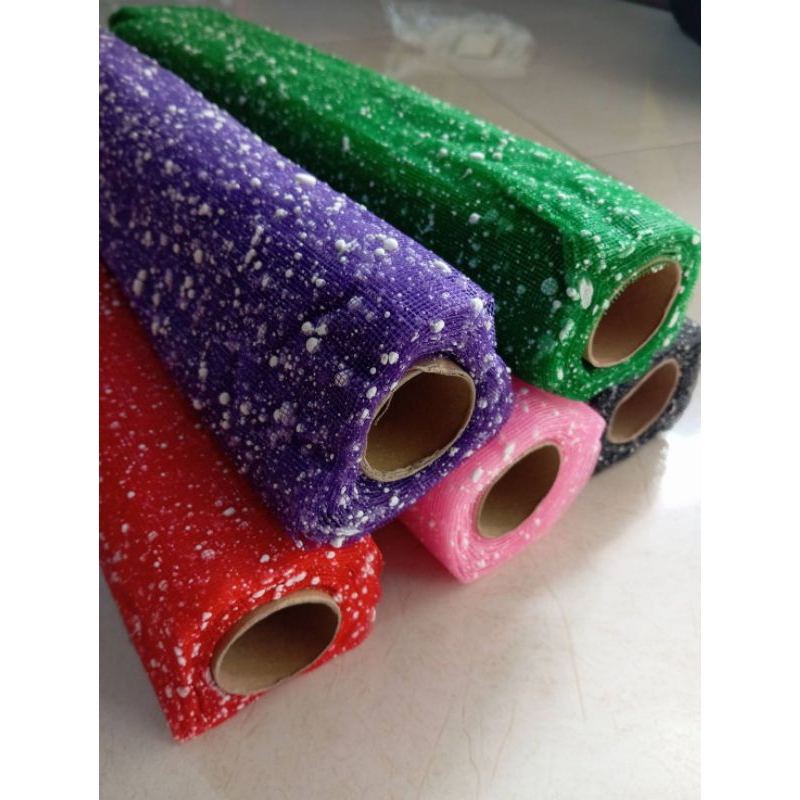 Tile Salju Hitam 1 Rol  Kain Jala Salju Hitam  Tile Salju Hitam 1 Rol Tile Salju Bahan Buket